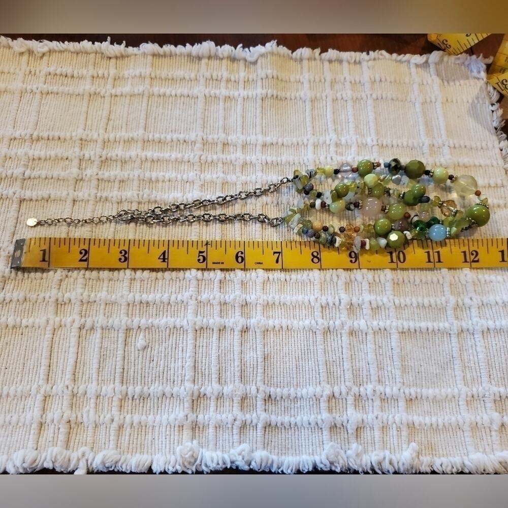 Boho Beaded Statement Adjustable Colar Necklace - image 3